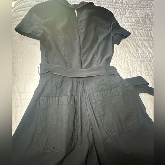 Anthropologie Maeve Collette Jumpsuit in Black Size 2 - Picture 8 of 11